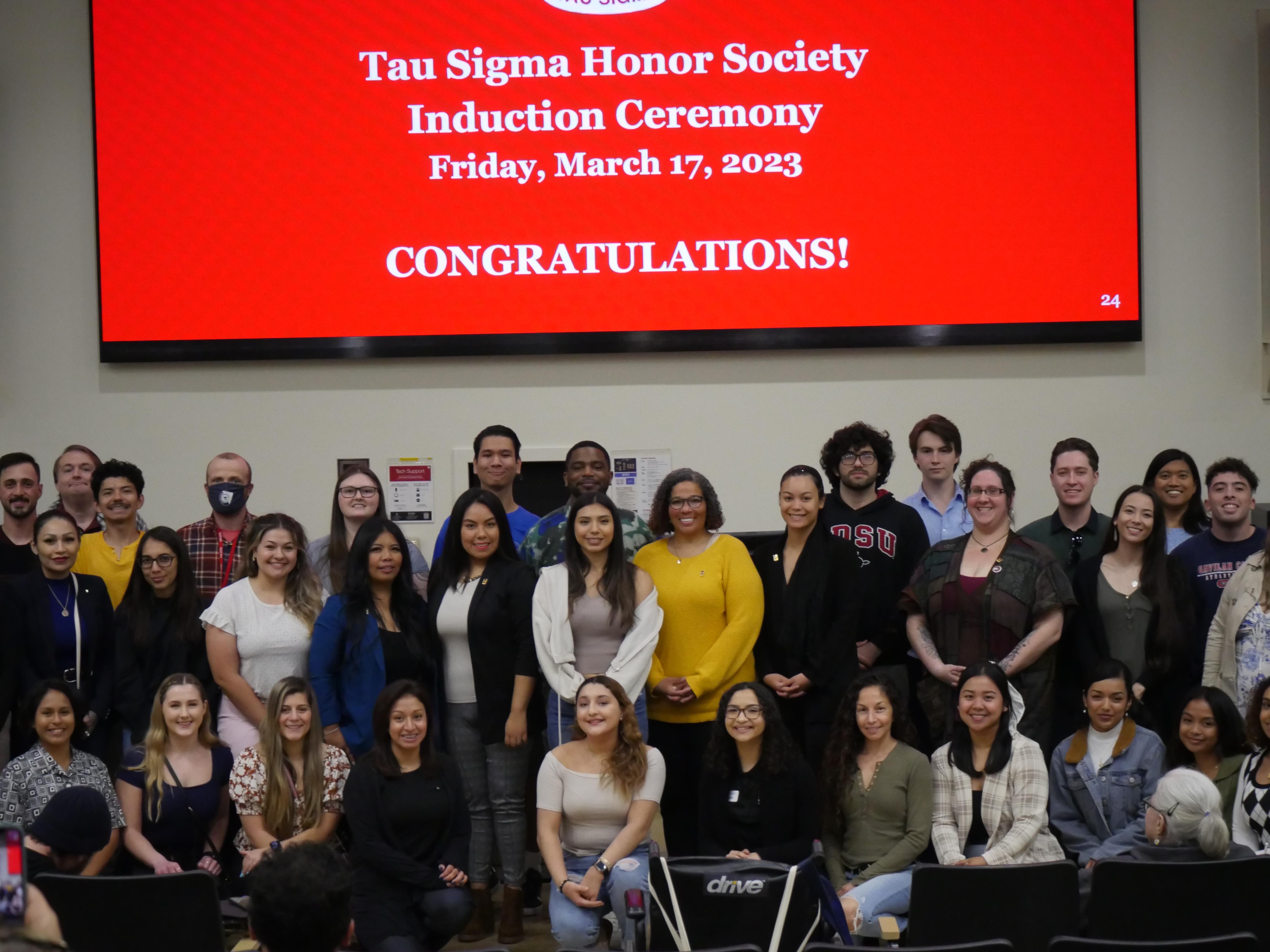 Tau Sigma Faculty, Staff, and Administrators with 2023 Tau Sigma inductees